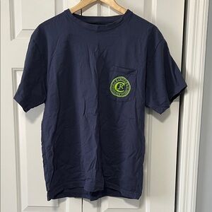 Navy Blue T-Shirt with Pocket